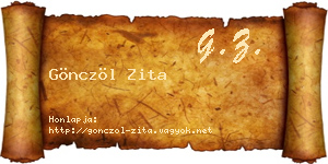 Gönczöl Zita névjegykártya